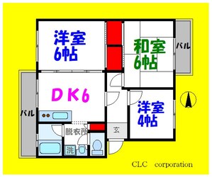 コーポ近江屋５の物件間取画像